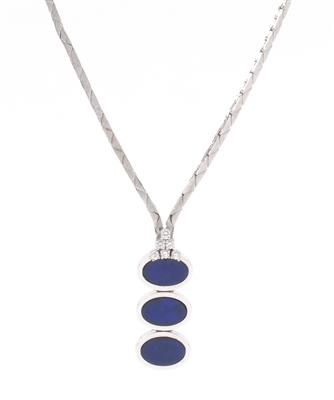 Brillant-Lapislazuli Collier - Umění, starožitnosti, šperky