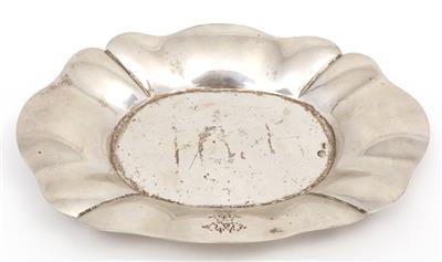 Ovale silberne Schale - Kunst, Antiquitäten und Schmuck