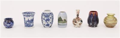 7 verschiedene Vasen tlw. Anfang 20. Jh. - Kunst, Antiquitäten und Schmuck