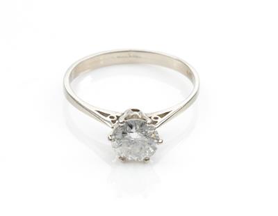 Brillantsolitär ca. 0,95 ct - Antiques, art and jewellery