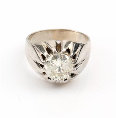 Altschliffbrillant-Solitär ca. 2,70 ct - Antiques, art and jewellery