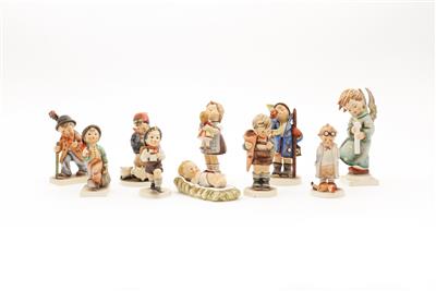 10 Hummel-Zierfiguren "Stille Nacht Christkind, - Kunst, Antiquitäten und Schmuck