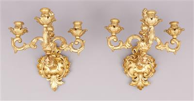 Paar Wandappliken im Rokokostil 2. Hälfte 19. Jh. - Antiques, art and jewellery