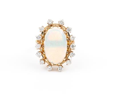 Opal Brillantdamenring - Umění, starožitnosti, šperky