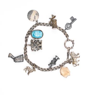 Uhrkette mit 10 Angehängen - Arte, antiquariato e gioielli