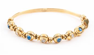 Brillant Saphir Armkette/ -reif - Antiques, art and jewellery