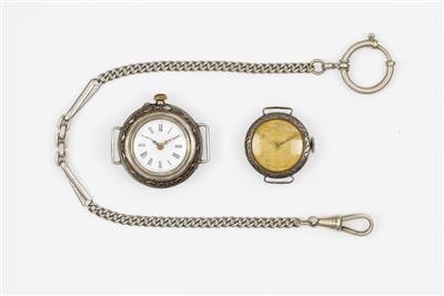 2 Damenarmbanduhren um 1900 - Schmuck, Uhren und Silber