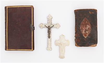 1 Andachtsbuch, 1 Gebetsbuch - Umění a starožitnosti