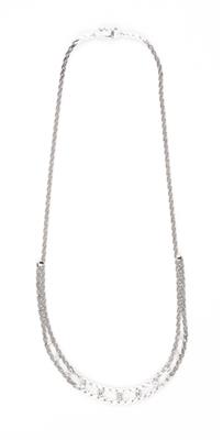 Diamantcollier zus. ca.0,70 ct - Schmuck und Uhren