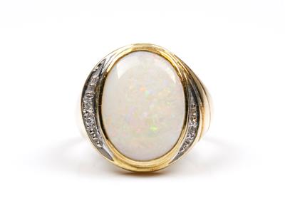 Opal-Brillantdamenring - Gioielli e orologi