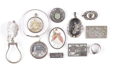 Konvolut Schmuck, tlw. um 1900 - Jewellery, watches and silver