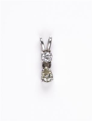 Brillant Diamantanhänger zus. ca. 0,60 ct - Klenoty