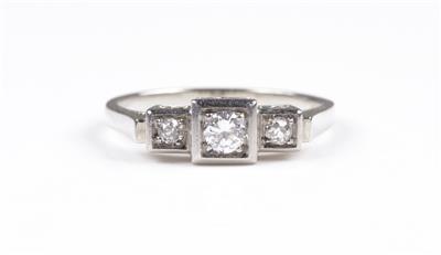 Brillant- Diamantring zus. ca. 0,30 ct - Jewellery