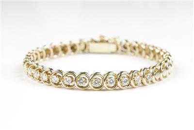 Brillantarmband zus. ca. 0,65 ct - Klenoty