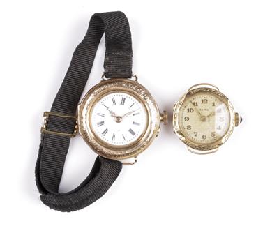 2 Damenarmbanduhren um 1900 - Schmuck und Uhren