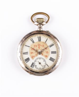 Taschenuhr mit Uhrkette und Hufeisenanhänger - Orologi da polso e da tasca