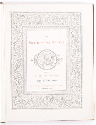 2 Bücher: Die Graphischen Künste, Wien 1891 und 1895, - Obrazy