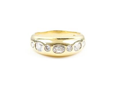 Brillant-Diamantring zus. ca. 0,80 ct - Klenoty