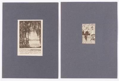 13 Ex Libris, um 1900/1920 - Paintings