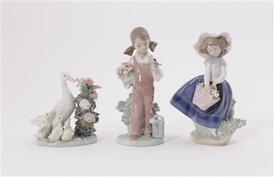 3 Figuren, Lladro, 20. Jahrhundert - Umění a starožitnosti