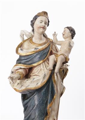 Maria Immaculata mit Christuskind, 2. Hälfte 18. Jahrhundert - Arte e antiquariato