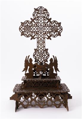 Tischkreuz in neugotischer Stilform, 20. Jh. - Arte e antiquariato