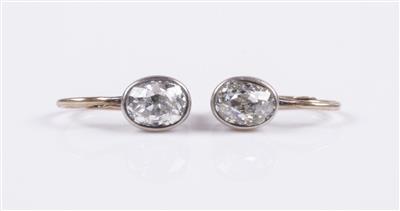 Diamant- Ohrgehänge zus. ca. 0,60 ct - Jewellery and watches