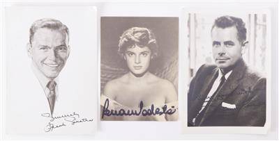 Sammlung von 168 Autogrammkarten berühmter Schauspieler und Künstler - Antiques and art