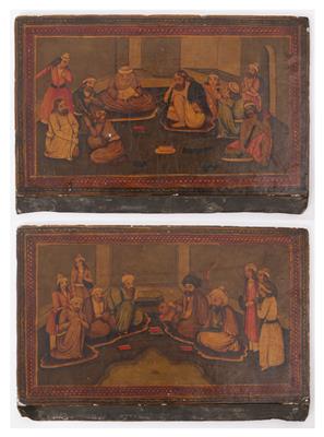 Paar szenische Darstellungen, wohl Osmanisches Reich (Türkei) 19. Jahrhundert - Kunst und Antiquitäten