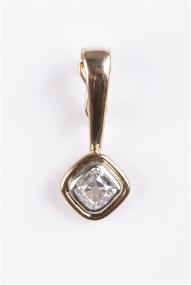 AltschliffdiamantClipanhänger ca. 0,70 ct - Jewellery and watches