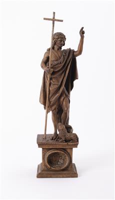 Hl. Johannes der Täufer mit Lamm Gottes, Südeuropa, 18. Jahrhundert - Antiques and art