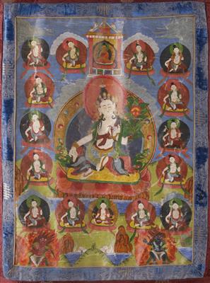 Thanka, wohl Tibet - Kunst & Antiquitäten