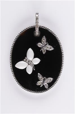 Brillant Onyx Schmetterlingsanhänger - Jewellery and watches