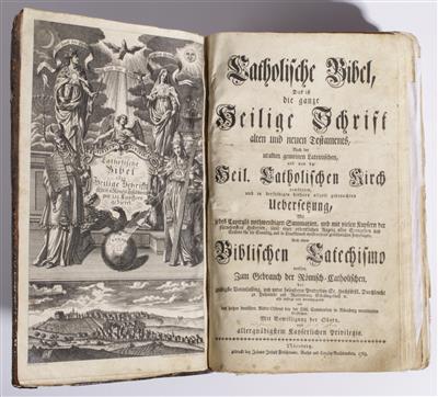 Katholische Bibel - Das ist die ganze Heilige Schrift Alten und Neuen Testaments..., Nürnberg 1763 - Kunst und Antiquitäten