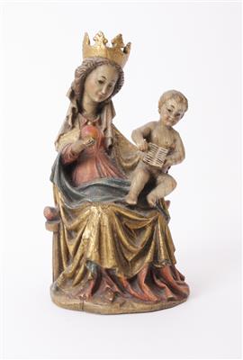 Madonna mit Christuskind in gotischer Art, 20. Jahrhundert - Arte e antiquariato