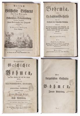 4 Bücher zur Geschichte Böhmens, 18./19. Jahrhundert: - Kunst & Antiquitäten