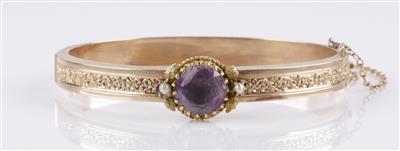 Amethyst Armreif um 1900 - Schmuck und Uhren