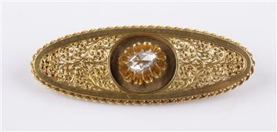 Diamantrautenbrosche um 1900 - Jewellery and watches