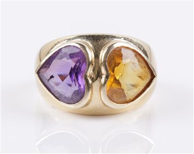 Amethyst Citrinring - Gioielli e orologi