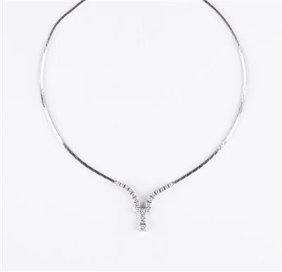 Brillant Collier zus. 1,48 ct - Schmuck & Uhren