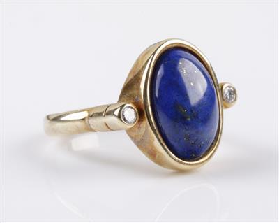 Lapis Lazuli Brillantring - Schmuck & Uhren