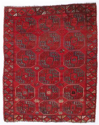 Antiker Ersari Teppich, ca. 180 x 145 cm, Zentralasien, Region Amu Darja, 19. Jahrhundert - Arte e antiquariato