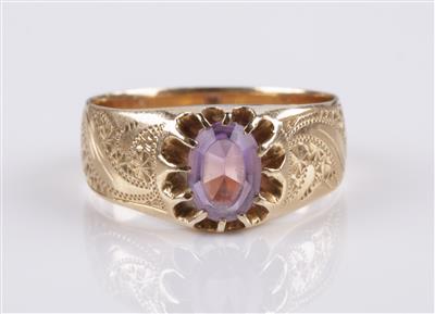 Amethystring um 1900 - Jewellery and watches