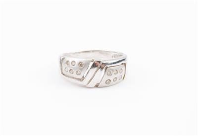 Brillantdamenring zus. ca. 0,12 ct - Jewellery and watches