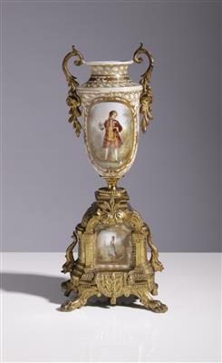 Neoklassizistische Vase mit Metallmontierung, um 1900/20 - Umění a starožitnosti
