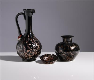 Vase, Ascher und Henkelkrug, Vincenzo Nason, Murano, 2. Hälfte 20. Jahrhundert - Kunst & Antiquitäten