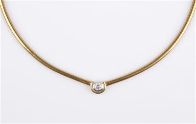 Brillant Solitärcollier ca. 0,40 ct - Schmuck & Uhren