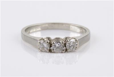 Brillantring zus. ca. 0,45 ct - Schmuck & Uhren