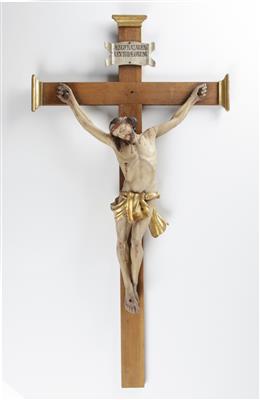 Barockes Kruzifix, Alpenländisch 18. Jahrhundert - Kunst & Antiquitäten