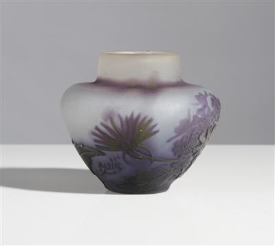 Kleine Vase mit Blumendekor, Galle, Nancy um 1920 - Antiques and art